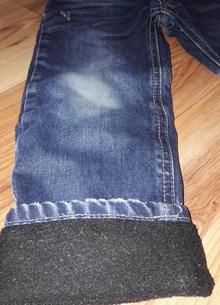 Крутые и очень утеплённые ,зимние  детские джинсы от happy 110см4 фото