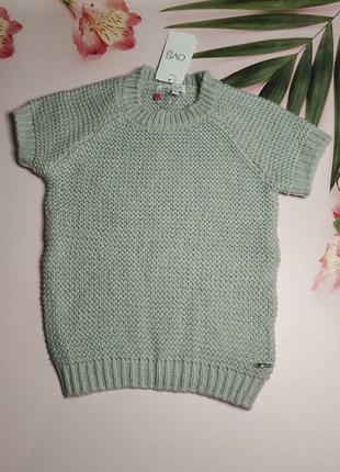 Стильная вязаная кофточка ovs для девочки 6/7 лет