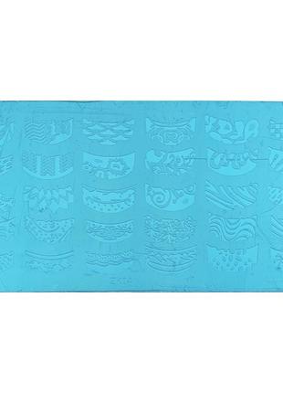 Пластина маникюрная для стемпинга на ногтях металлическая