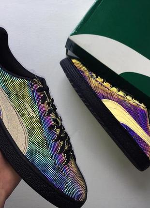 puma basket rainbow reflective