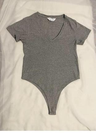 Primark базовий сірий боді як новий