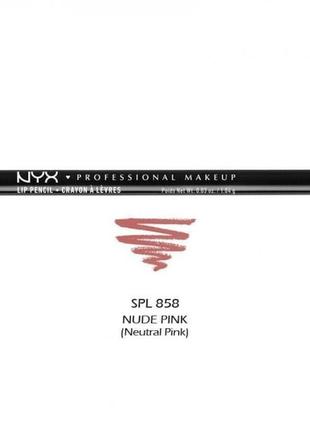 Олівець для губ nyx spl 858 nude pink
