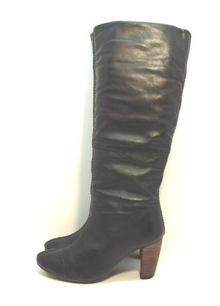 Жіночі зимові шкіряні чоботи чобітки р. 39