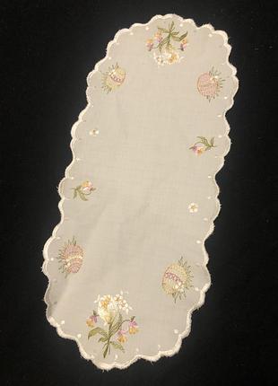 Салфетка вышивка гладь пасха