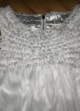 Eci new york-нова срібляста шифонова блуза! р.-l2 фото