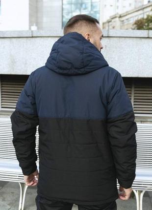 Демисезонна куртка чорно-синя2 фото