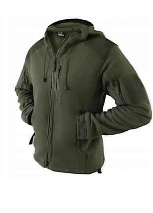 Флісова куртка з капюшоном texar husky olive (03-flhu-co-olive)