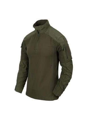 Тактична сорочка helikon mcdu combat shirt nyco ripstop olive green (bl-mcd-nr-02)