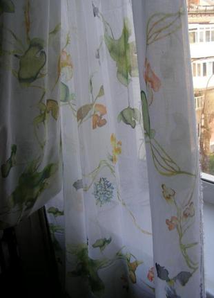 Ткань скандинавского дизайнера: «grand» malin björklund. у двора. aquarelle живопись цветочный узор3 фото