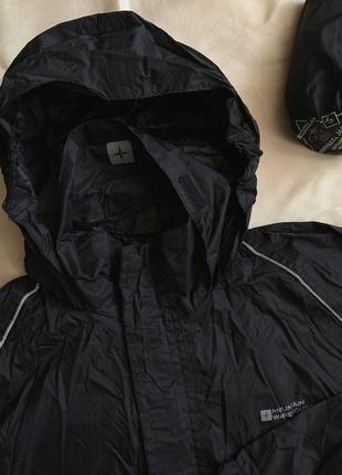 Детская черная куртка mountain warehouse (водонепроницаемая) + чехол4 фото