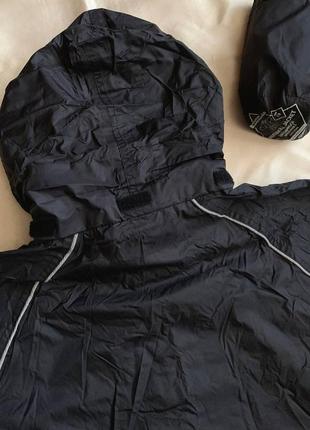 Детская черная куртка mountain warehouse (водонепроницаемая) + чехол6 фото