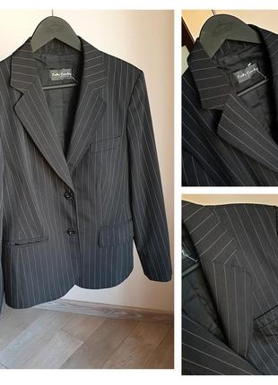 Пиджак чёрный в полоску