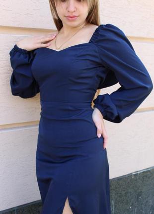 Сукня з розрізом зі штапель шовку guseva wear