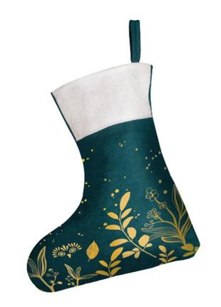 Новорічна інтер'єрна декоративна шкарпетка ів роше