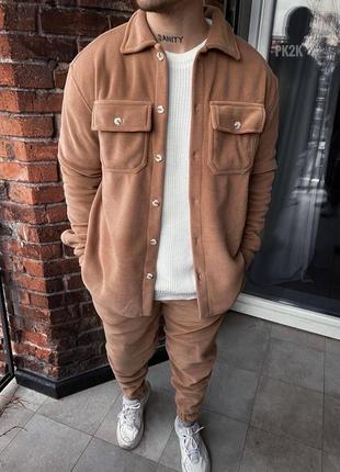 Зимовий чоловічий костюм на флісі