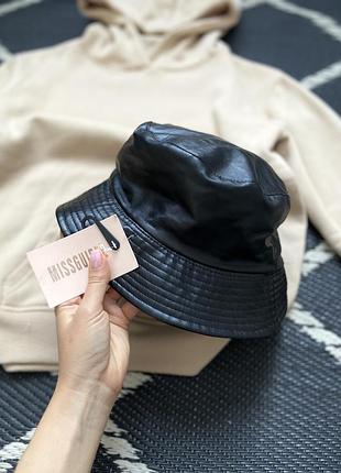 Панама з еко шкіри missguided нова універсальний розмір
