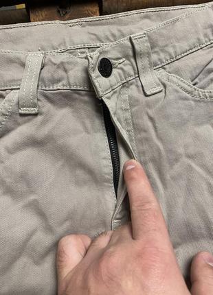 Мужские джинсы (штаны, брюки) levi’s 510 (левайс мрр идеал оригинал бежевые)4 фото