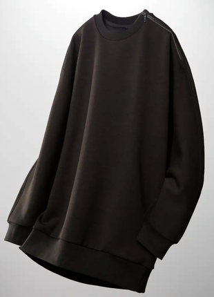 Світшот кофта светр худі uniqlo розмір s dry relaxed fit crew neck sweatshirt2 фото