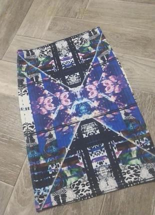 Юбка карандаш принт