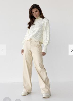 Брюки шкіряні