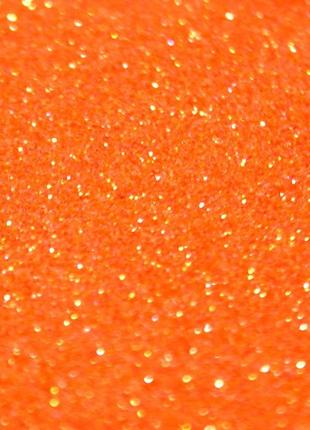 Глиттерный песочек мелкий для маникюра оранжевый