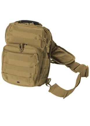 Рюкзак однолямковий mil-tec 10л coyote one strap assault pack small  (14059105)