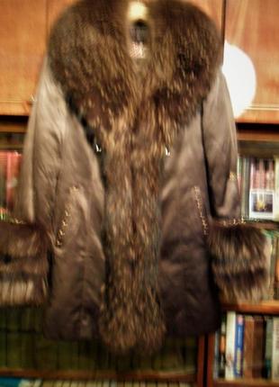 Зимняя курточка- трансформер с великолепным натуральным мехом на кроличьей подстежке5 фото
