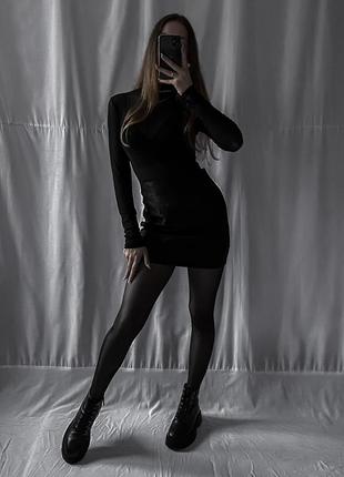 Невероятная черная мерцающая юбочка