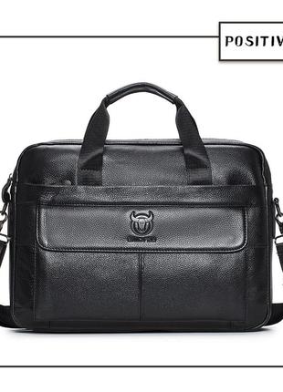 Мужской деловой портфель  из натуральной кожи, повседневная сумка через плечо в стиле ретро