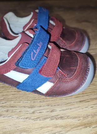 Пинетки кроссовки clarks first shoes 21 размер кожаные.2 фото