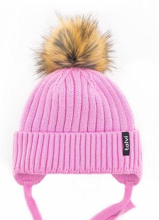 Зимова шапка для дівчинки2 фото