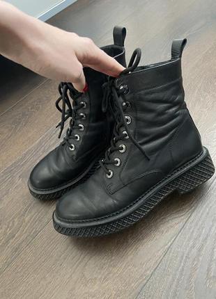 Сапоги черные ботинки боты ботильоны ботинок ботинки5 фото