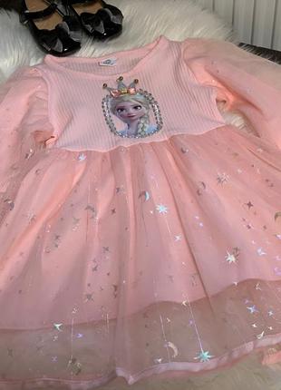 ✏ ніжна повітряна сукня принцесою ельзою 😍2 фото