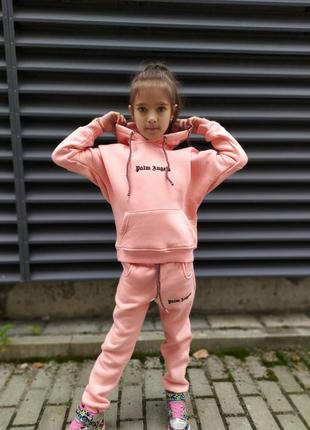 Утепленный детский костюм palm angels