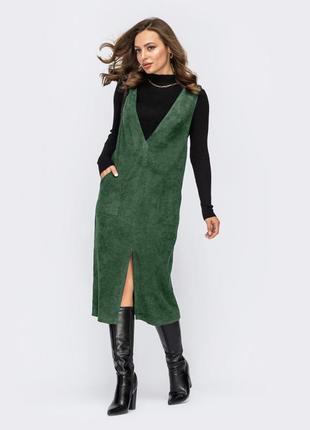 Вельветовий сарафан