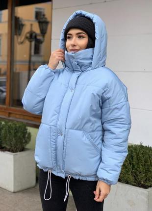 Тепла зимова куртка пуховик в стилі zara хороша якість6 фото