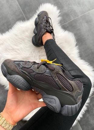 Женские кроссовки adidas yeezy 500 "utility black "#адидас6 фото