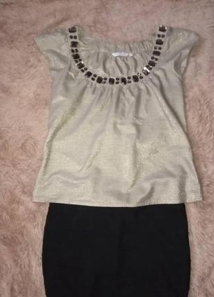 Ошатна золотиста блузка від new look