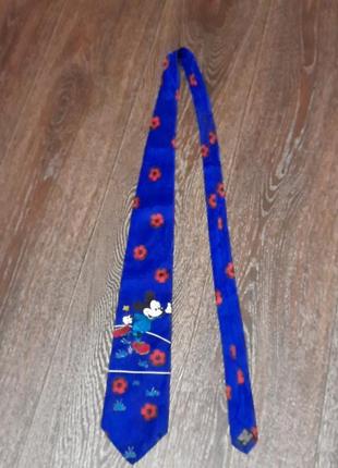 100% шовк колекційна брендова краватка ( галстук )  tie rack disney мікі маус  made in italy3 фото