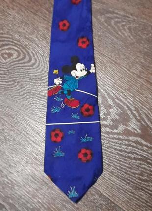 100% шовк колекційна брендова краватка ( галстук )  tie rack disney мікі маус  made in italy