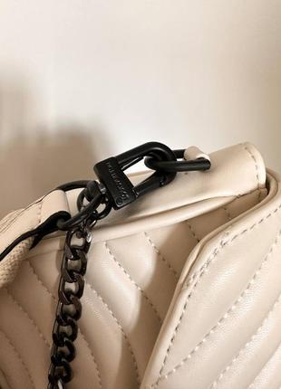 Женская сумка new wave multi pochette beige black3 фото