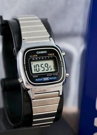 Жіночий оригінальний стильний годинник casio la670wa-11 фото