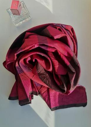 ❤️шёлковый платок оттенка бордо ❤️полосатый платок❤️шовкова хустка