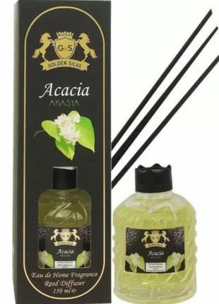 Аромодифузор для дому акація golden silva reed diffuser, 150 ml1 фото