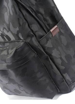Великий чоловічий рюкзак міський камуфляжний захисний, чорний ранець з usb10 фото