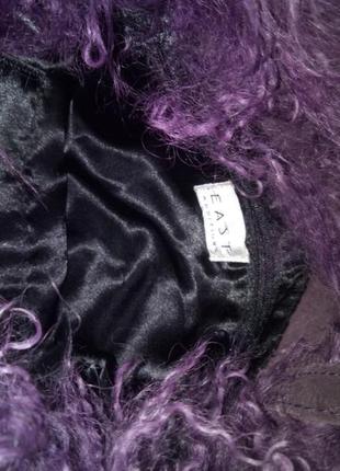 Сумка east additions замшева з опушкою з лами3 фото