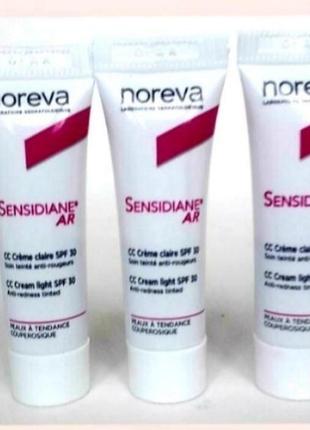 Noreva sensidiane ar cc-cream тональный крем для кожи склонной к покраснениям, розацеа, купероз1 фото