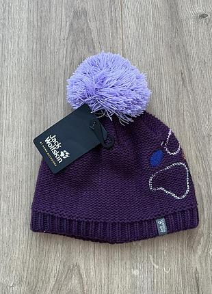 Зимова шапка jack wolfskin paw knit
