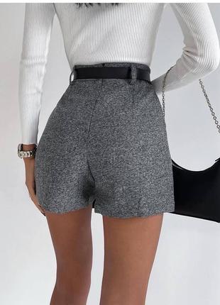 Женские шорты-юбка с кашемира
