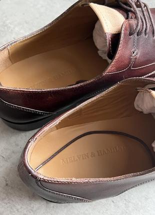 Наймовірні туфлі дербі від melvin & hamilton нові шкіра преміум5 фото